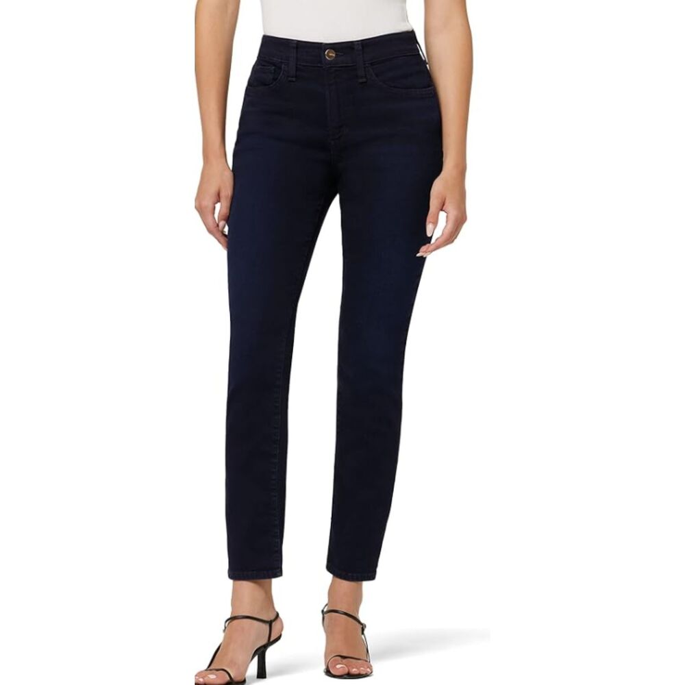 Joe's Jeans 26 Women's Blue Dark Wash Mid Rise Cigarette Ankle The Lara Jean